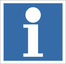 Niebieska ikonka z literą I w środku.