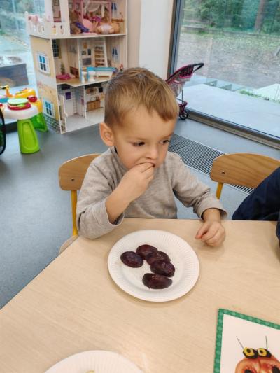 Chłopczyk prezentuje obraz z warzyw (3).jpg