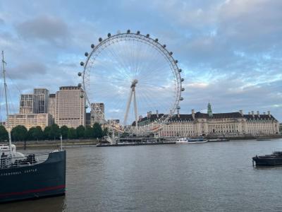 widok na London Eye