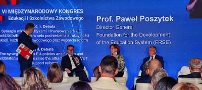 dr hab. Paweł Poszytek, Dyrektor Generalny Fundacji Rozwoju Systemu Edukacji (FRSE) dzieli się z innymi swoimi pomysłami