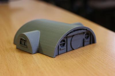 Wydrukowany na drukarce 3D domek hobbitów.