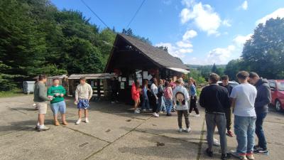 Uczniowie z wizytą  w Muzeum-skansenie