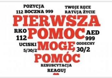 Logo - pierwsza pomoc mogę pomóc