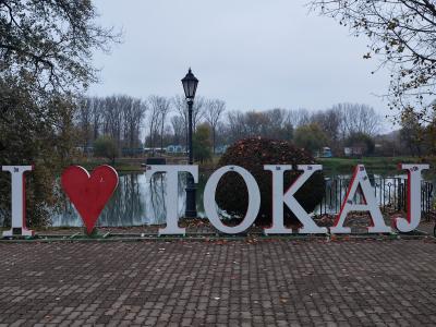 Napis I love Tokaj.