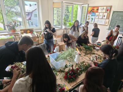 Udział w warsztatach florystycznych