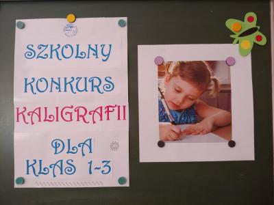 Napis konkurs Kaligrafii