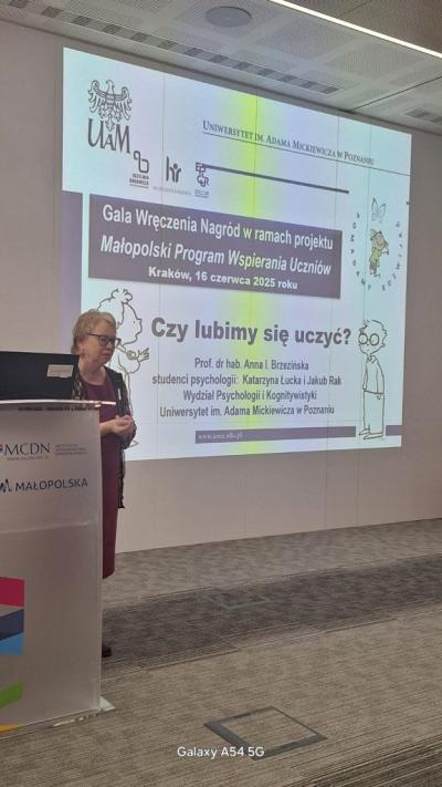 Przemówienie prof. dr Hab. Anny Brzezińskiej