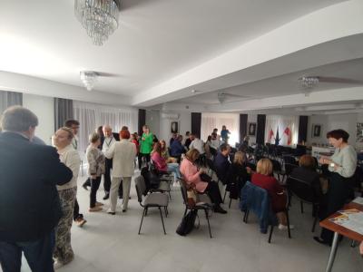 Konferencja STEAM - rozmowy w kuluarach w czasie spotkania