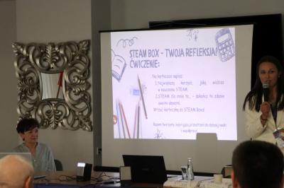 Konferencja STEAM - ćwiczenie z STEAM BOX