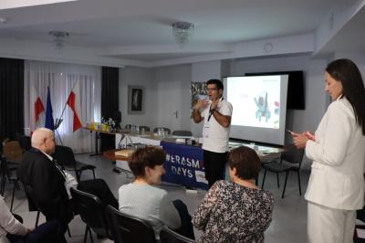 Konferencja STEAM -wystąpienie pracownika Generator Jasło