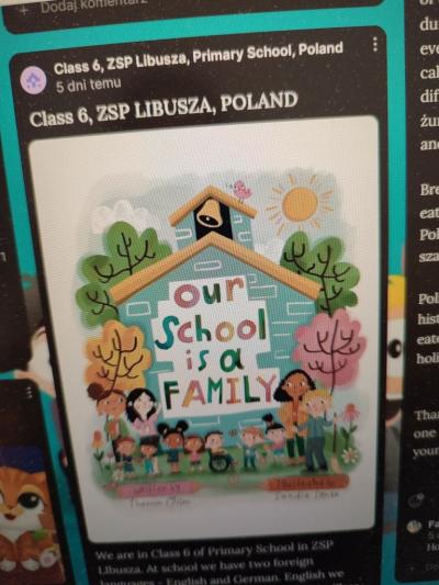 Wpisy uczniów  z różnych krajów na padlecie - europejska wymiana informacji