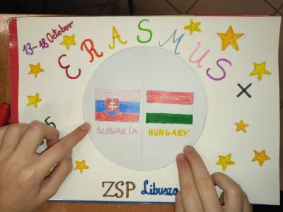 Prace plastyczne uczniów  z okazji Erasmus Days.j
