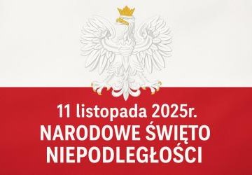 orzeł na tle polskiej flagi
