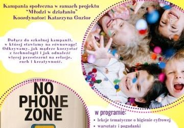 Żółto fioletowy plakat z okazji Dnia Dziecka