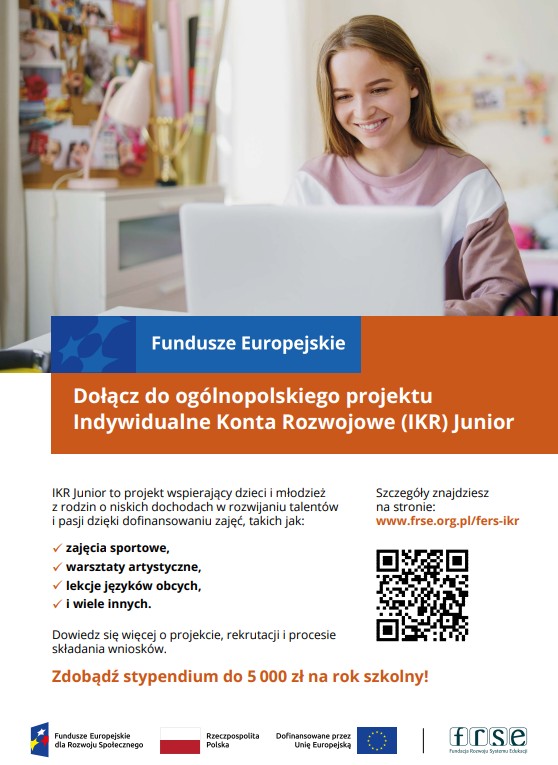 Plakat programu IKR Junior