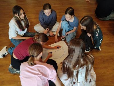 Team-building activity, praca w grupach