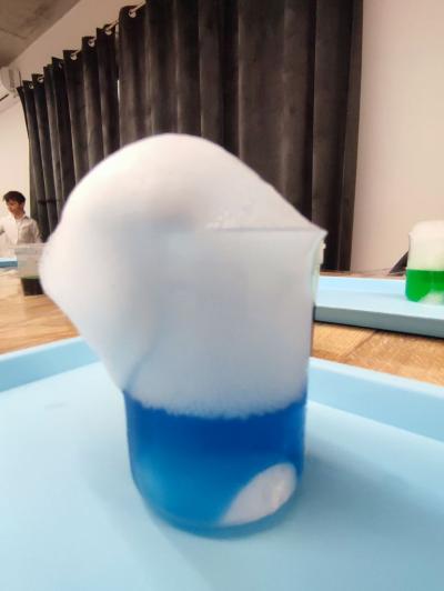 Wyniki eksperymentów w czasie warsztatów chemicznych w Muszynova