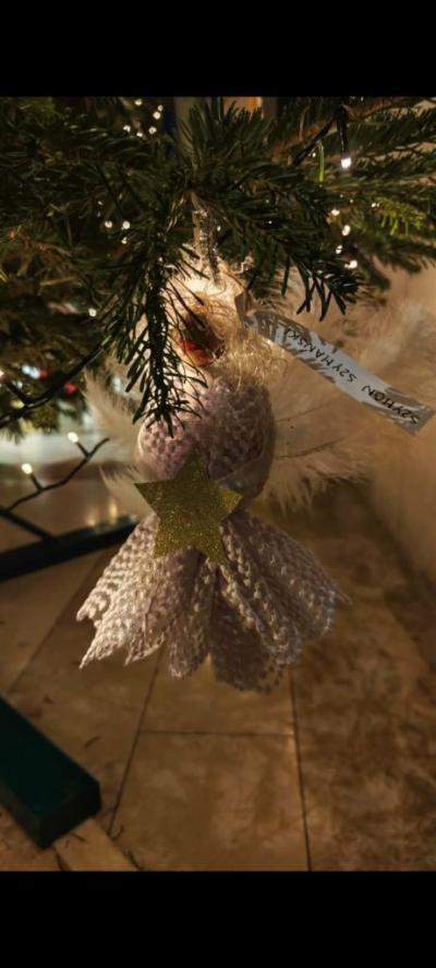 Praca ,,Aniół'' wykonana przez chłopca