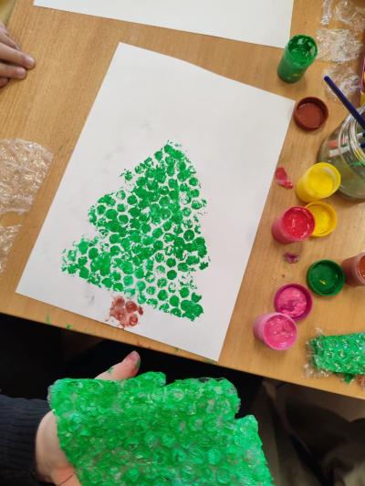 Zimowe inspiracje plastyczne- prace plastyczne uczniów