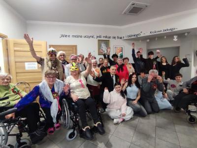 Bal karnawałowy z Seniorami w Dziennym Ośrodku Wsparcia w Libuszy