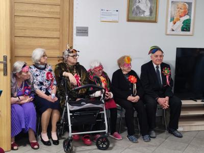 Bal karnawałowy z Seniorami w Dziennym Ośrodku Wsparcia w Libuszy