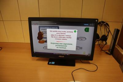 Fragment gry na ekranie monitora