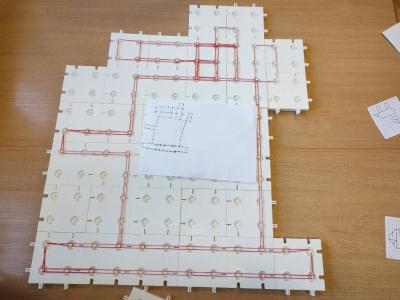 Gotowa praca uczniów z modelem geoplanu