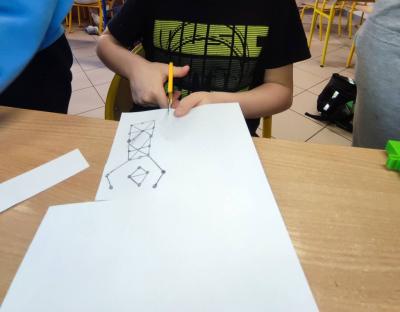 Gotowa praca uczniów z modelem geoplanu