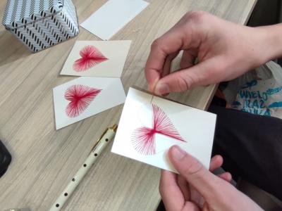 Haft matematyczny w wykonaniu jednej z Pań w ośrodku