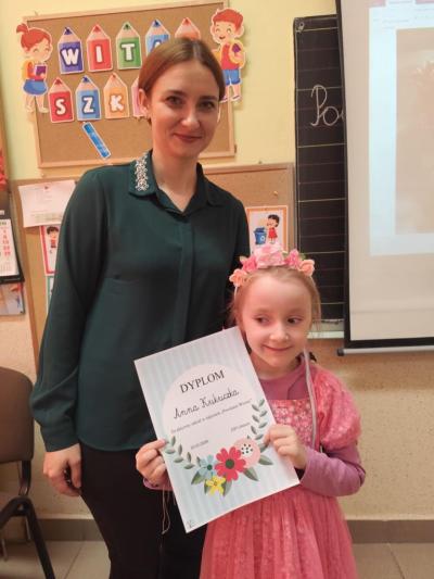 wręczenie dyplomów „Przyjaciel Wiosny” za aktywny udział w zajęciach