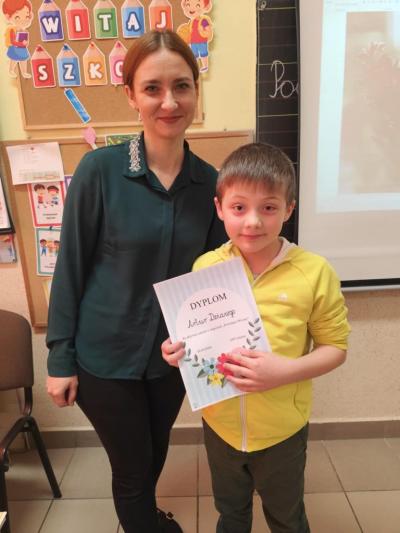 wręczenie dyplomów „Przyjaciel Wiosny” za aktywny udział w zajęciach