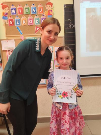 wręczenie dyplomów „Przyjaciel Wiosny” za aktywny udział w zajęciach