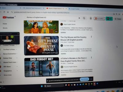 Zdjęcie z udziału w sesji online z Russellem Stannardem - zdjecia ekranu z poszczególnych etapów spotkania.