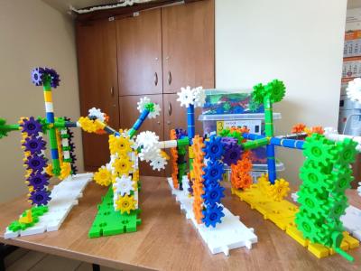 Modele z Korbo wykonane przez uczniów