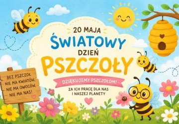 plakat dotyczący dnia pszczoły