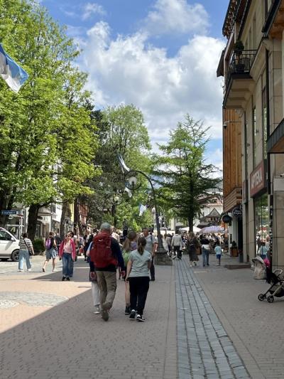 na Krupówkach w Zakopanym
