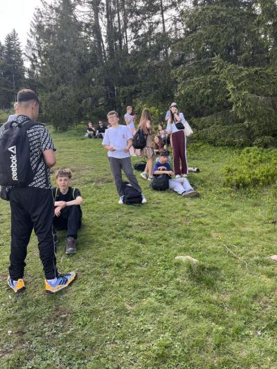 odpoczynek na trasie na Gęsią Szyję