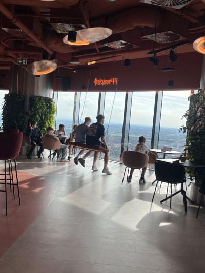 na tarasie widokowym w Sky Tower