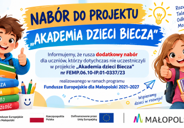 Plakat akademia dzieci biecza