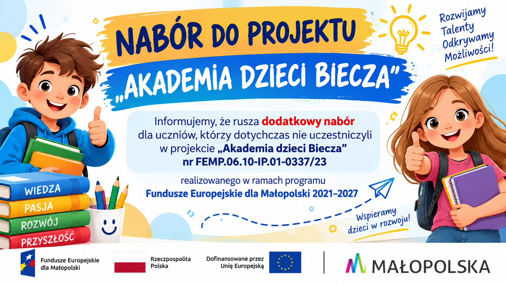 Plakat akademia dzieci biecza