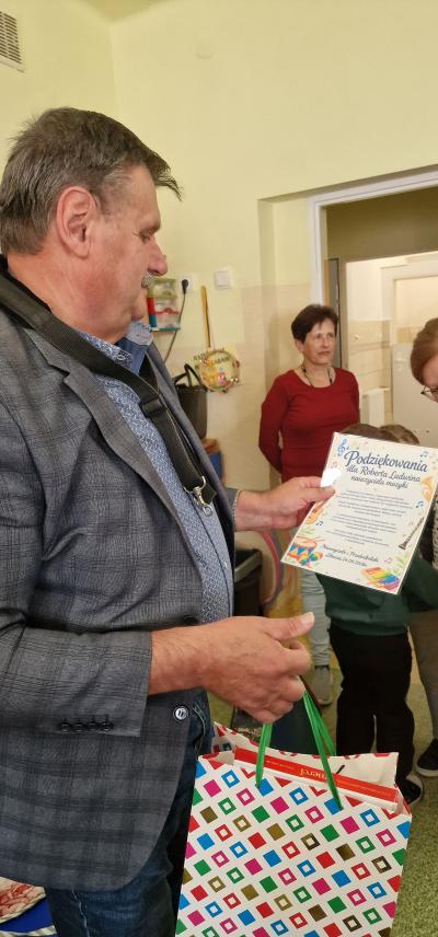 Podziękowania dla gościa