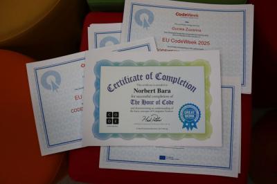 Certyfikat uczestnictwa w Tygodniu Kodowania