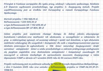 plakat Akademia małego lingwisty - Biecz